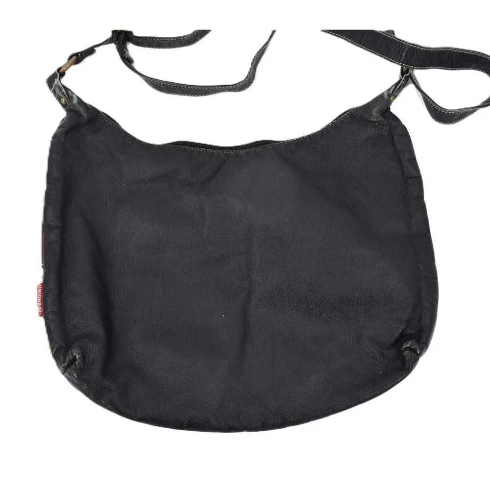 Unionbay Hobo Bag Women Large Black Multicolor Patchwork Good Southwestern Boho